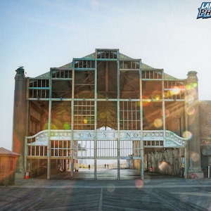 Asbury Park Photograph, Casino Building, Color Photography, New Jersey Photo, Jersey Shore Decor, Wall Art, Art Print, &quot;Boardwalk Dreams&quot;