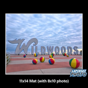 Wildwood Sign New Jersey Color Photography, Wall Art Print, Jersey Shore Photograph, Beach House Photo Decor, "Wildwoods Sign" 0060 bild 5