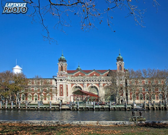 Ellis Island Main Building, New York New Jersey Photograph, Color