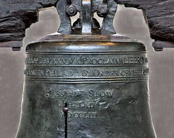 Liberty Bell Photograph, Color Photography, US History Photo, Wall Art,  Historical Art Print, Symbol of Independence, "Liberty Bell #1"