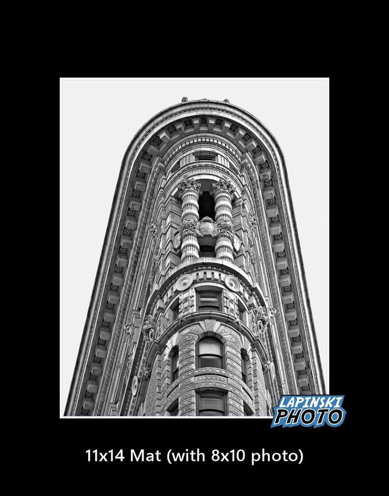 Flatiron Building Photograph, New York City, Black and White Photography, Wall Art, NYC, Art Print, Manhattan, Architecture, Classic image 4