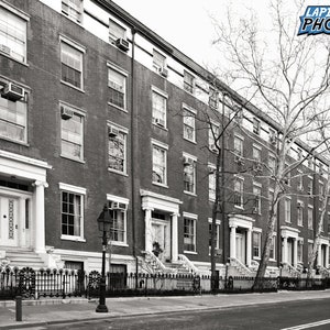 Greenwich Village Photo, New York City Photograph, Black and White Photography, NYC Photo, Historic Buildings, NY Decor, &quot;The Row #1&quot;
