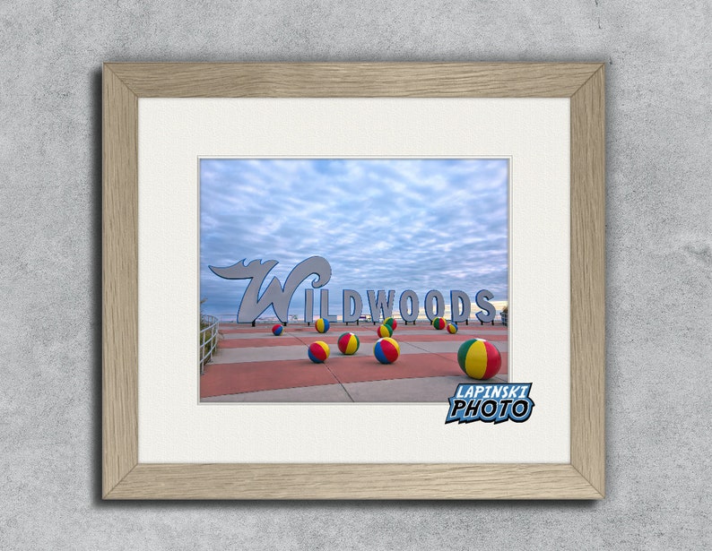 Wildwood Sign New Jersey Color Photography, Wall Art Print, Jersey Shore Photograph, Beach House Photo Decor, "Wildwoods Sign" 0060 bild 3