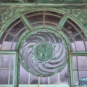 Asbury Park Photograph, Carousel House Building, Color Photography, Jersey Shore Print, New Jersey Photo, Grunge Decor, &quot;Carousel Window #2&quot;