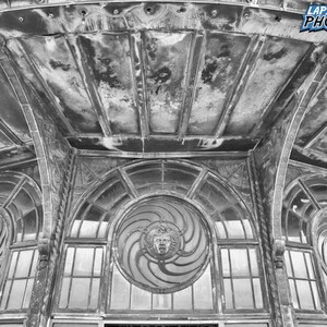 Asbury Park Photograph, Carousel House Building, Black & White Photography, NJ Photo, Jersey Shore Decor, Grunge Decor, &quot;Carousel House #2&quot;