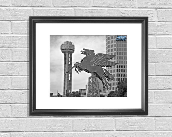 Downtown Dallas Photograph, Black and White Photography