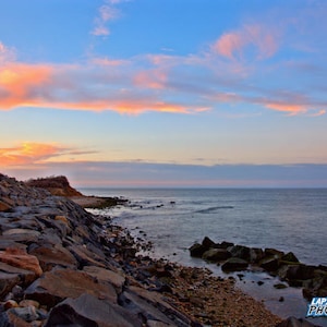 Montauk Photograph, Color Photography, NY Photo, Wall Art, Art Print, Long Island, Water, Beach House Decor, Sunset, &quot;At The End&quot;