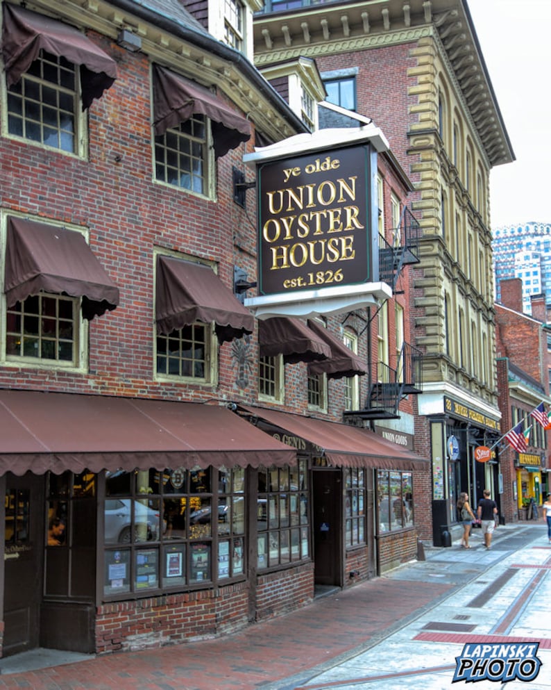 Union Oyster House Photograph Boston Streets Color Etsy