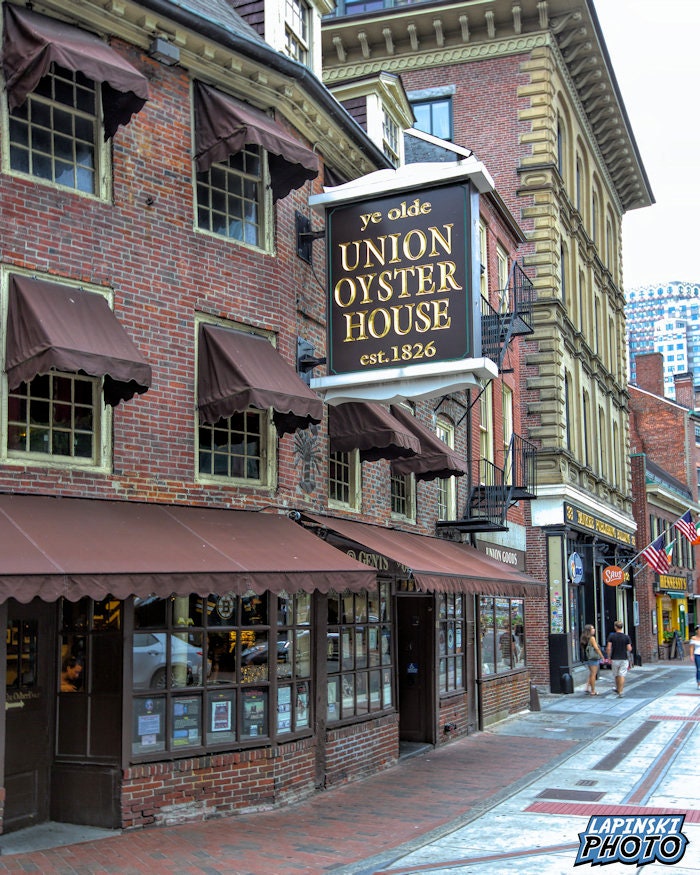Union Oyster House Photograph Boston Streets Color Etsy