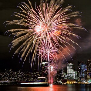 Fireworks Photograph, Color Photography, New York City, Pride Week, Wall Art, Art Print, Night Photo, NYC Decor, &quot;Fireworks Pride 2018 #2&quot;
