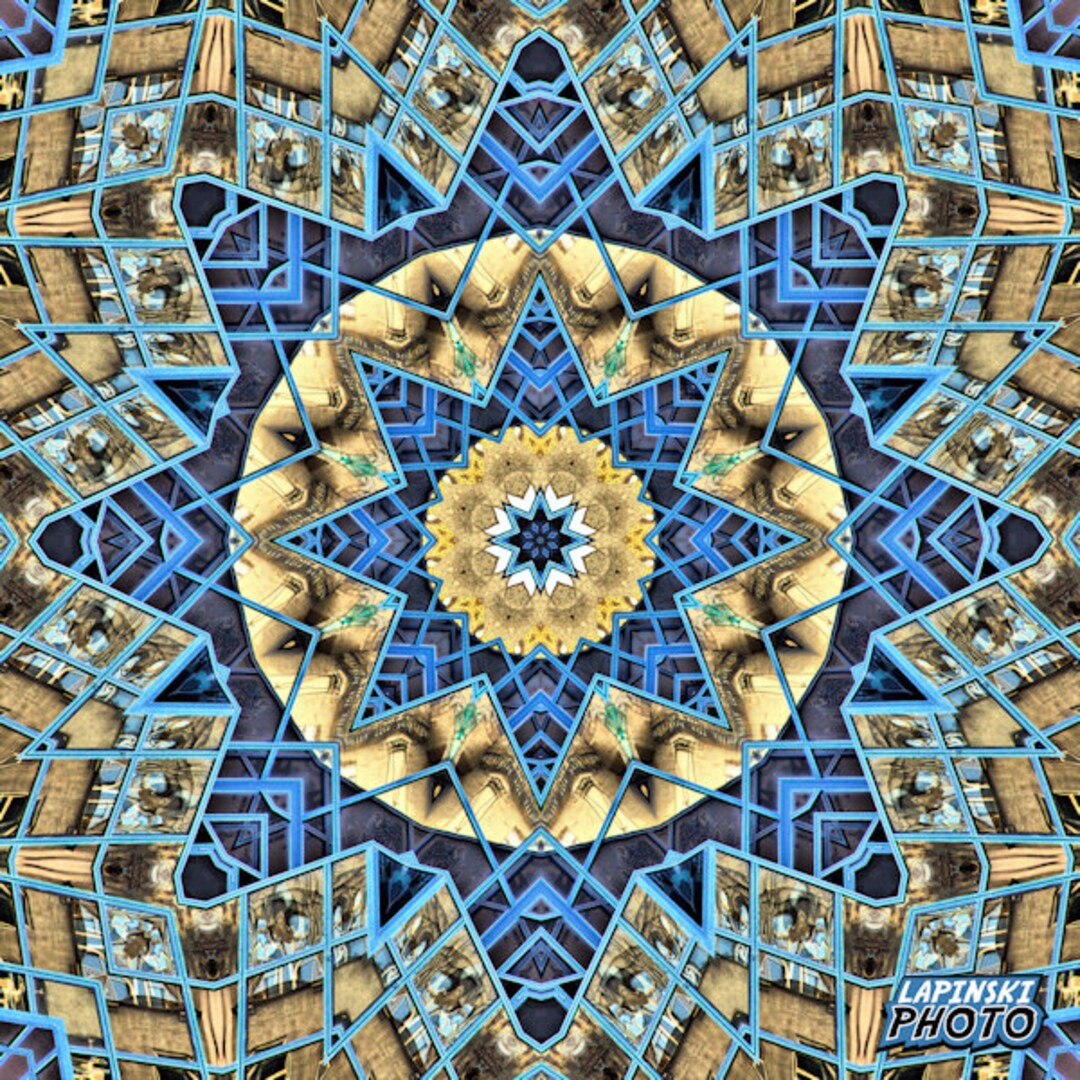 Abstract Kaleidoscope Photograph, Color Photography, Wall