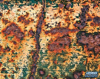 Abstract Rust Photograph, Color Photography, Industrial Wall Art, Urban Art Print, Grunge Decor, Rustic Farmhouse, Garage Decor, "Rust #1"
