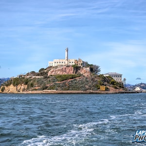 Alcatraz Photograph, San Francisco California Wall Decor, Landmark Prison, Color Photography, Matted or Unmatted Print, &quot;The Rock #1&quot; 0069