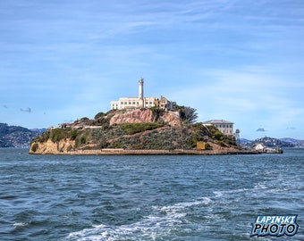 Alcatraz Photograph, San Francisco California Wall Decor, Landmark Prison, Color Photography, Matted or Unmatted Print, "The Rock #1" 0069