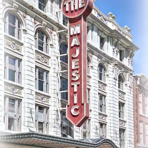 The Majestic Theater Photograph, Dallas Texas, Color Photography, Art Print, Old Theater, Landmark, City Photo, Dallas Decor, &quot;Majestic #2&quot;