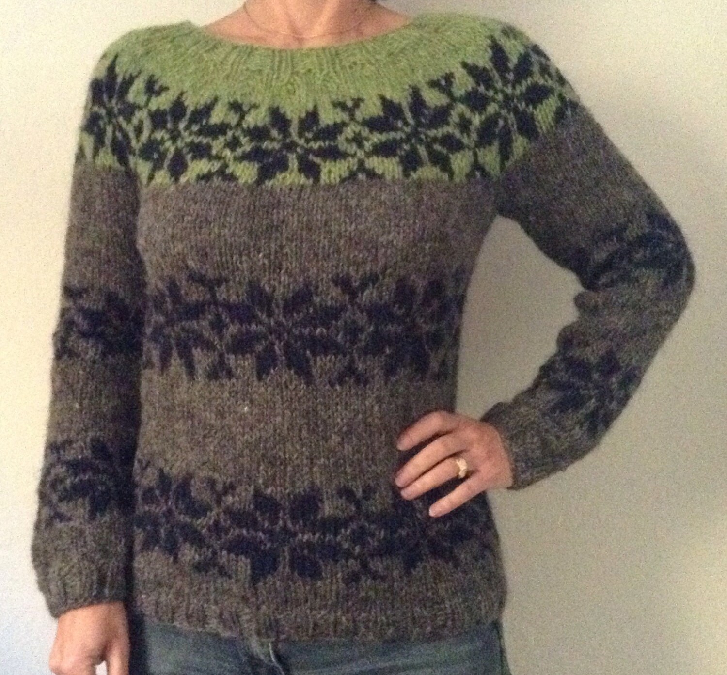 Sarah Lund handmade Sweater faroese pattern made from pure Etsy