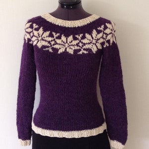 Sarah Lund hand knitted sweater from The Killing NOW made from either pure soft Peruvian Highland wool or Icelandic wool image 1