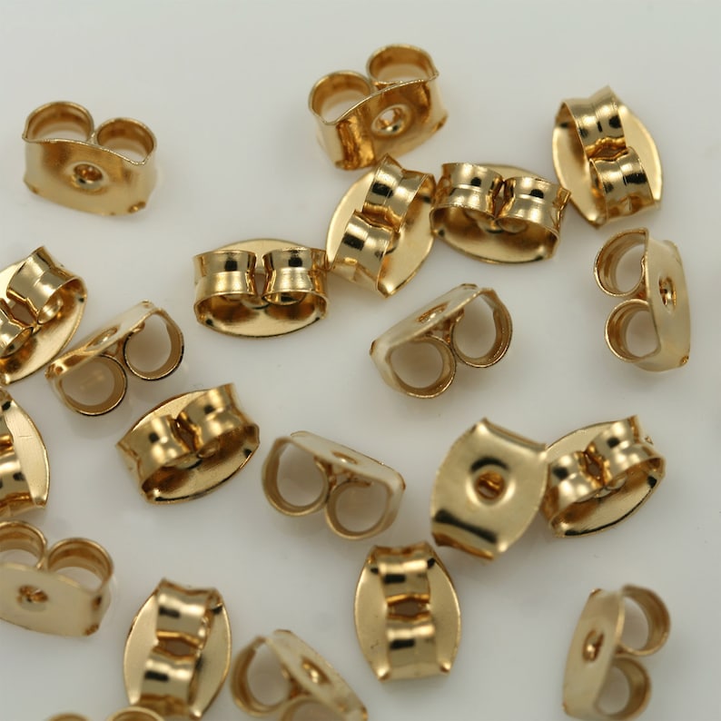 Stud Earrings lot Stud earring findings Hooks 16K gold plated | Etsy