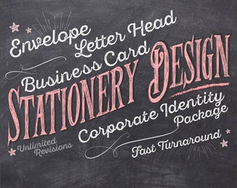Custom Business Stationery Design Package - Professional Cards, Letterhead & Envelope Templates for Corporate Branding