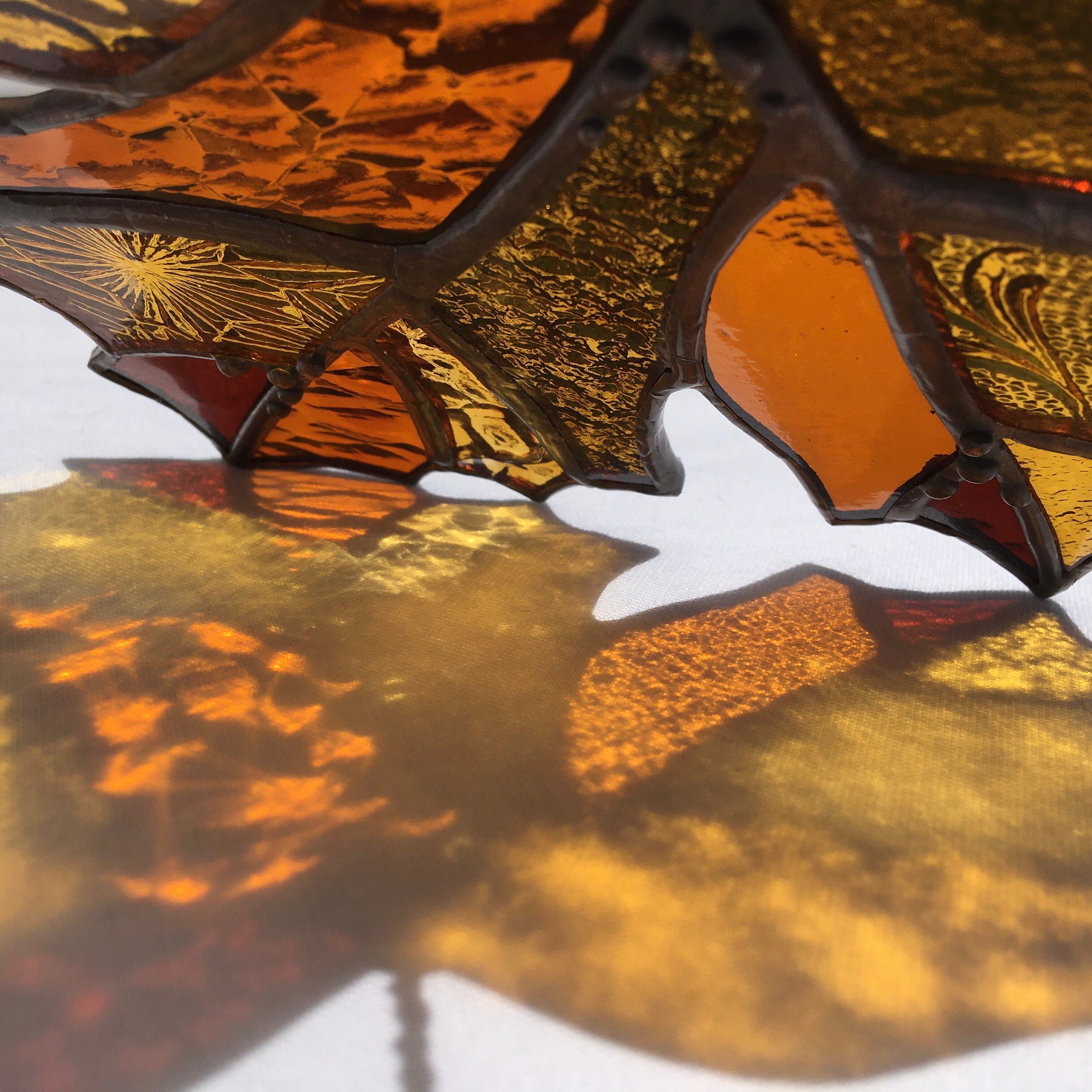 Sonnenfänger Ahornblatt Aus Acryl - Herbstdekoration Für Fenster & Garten