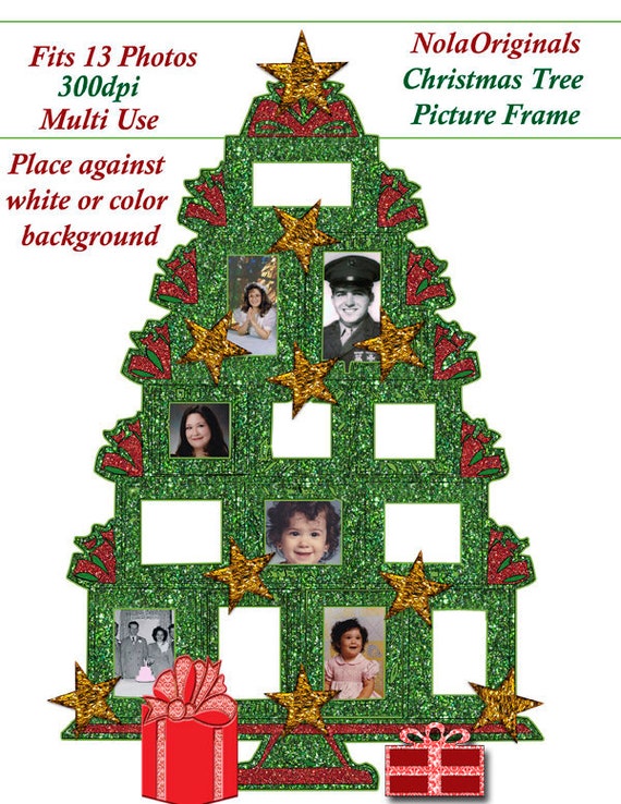Immagini Natale Alta Risoluzione.Albero Di Natale Foto Frame Alta Risoluzione Digitale Disegno Etsy