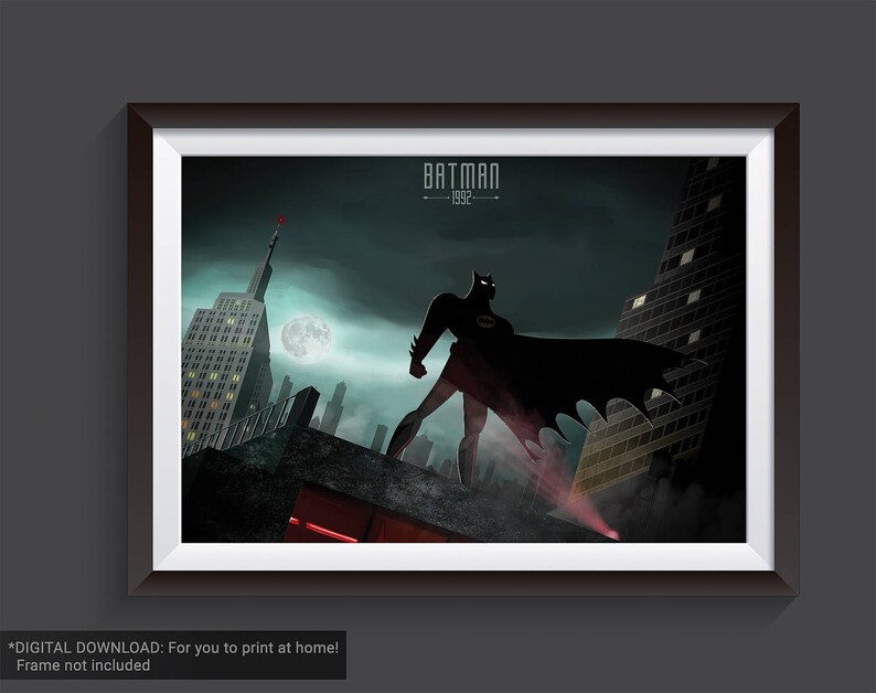 Batman the Animated Series DC Comics Dark Knight Poster - Etsy Batman the Animated Series DC Comics Dark Knight Poster - Etsy