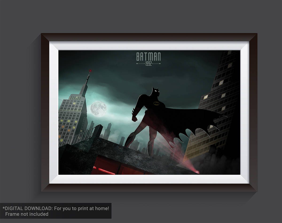 Batman the Animated Series DC Comics Dark Knight Poster - Etsy Batman the Animated Series DC Comics Dark Knight Poster - Etsy