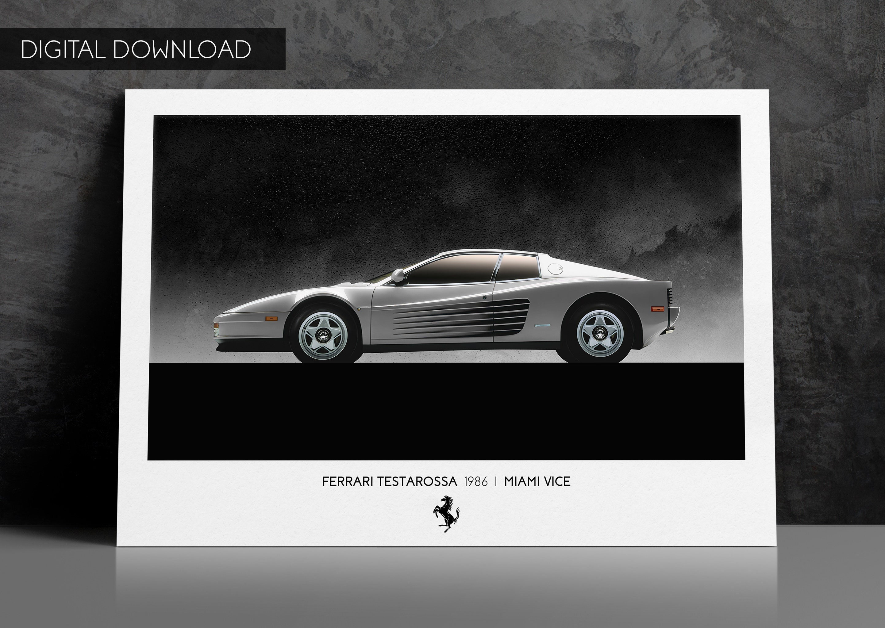 Sonny Crockett - Miami Vice - 365 GTS Daytona - Car Legends Poster for  Sale by Great-Peoples