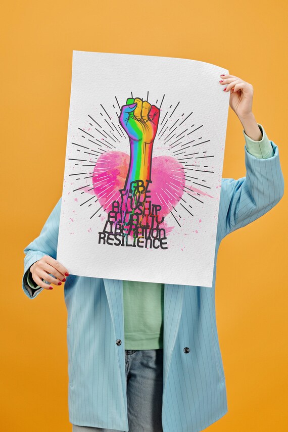 STRUGGLE FOR PRIDE「HONESTY」ポスター LGBT Pride Allyship Equality Liberation Resilience Wall Art Poster