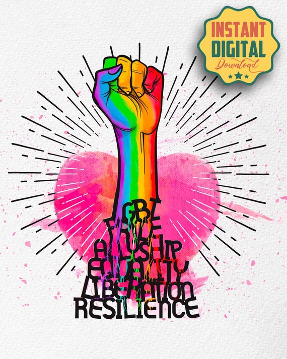LGBT Pride Allyship Equality Liberation Resilience Wall Art Poster