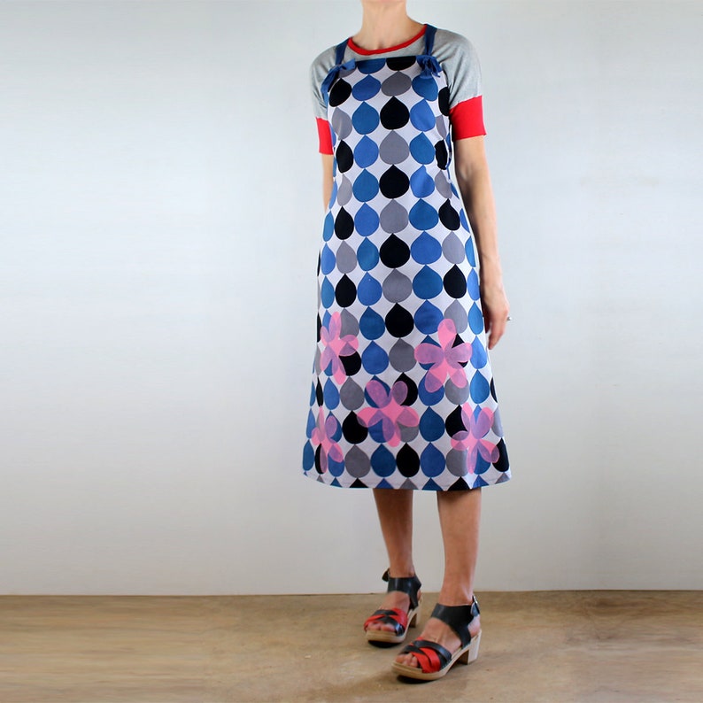 wrap pinafore dress