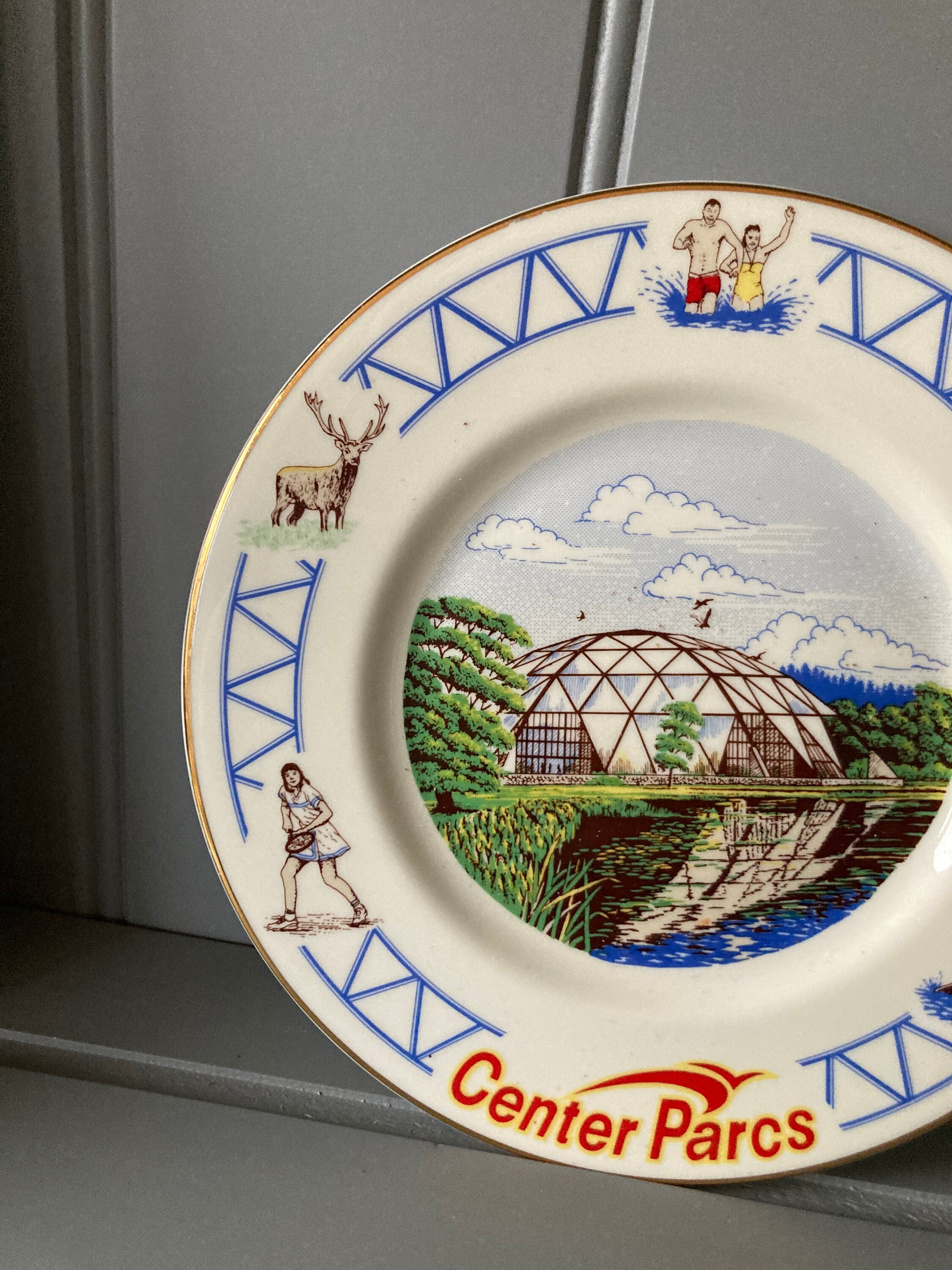 Vintage Centreparcs Souvenir Display Plate Commemorative Etsy