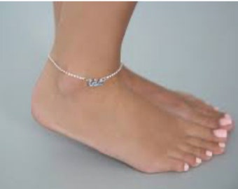 something blue anklet jewelry I do wedding bridal gift