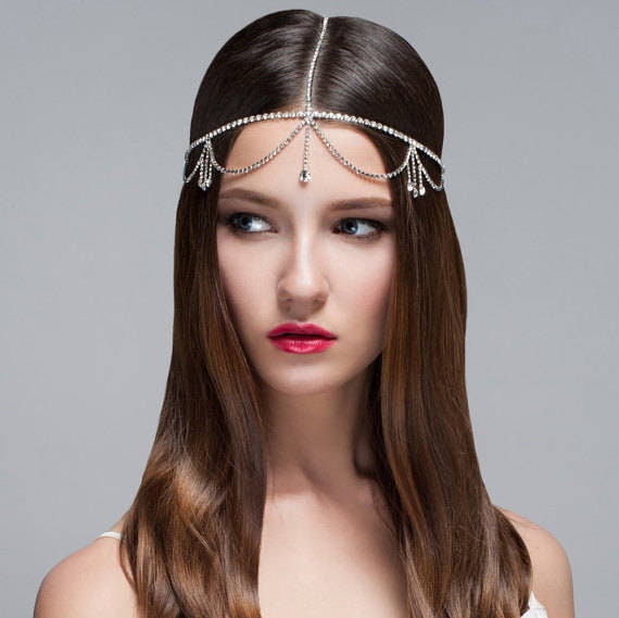 Bridal Forehead Head Chain 