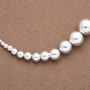 1-100pcs - Sterling Silver Beads, Round Ball Beads, 925 Silver Bracelet Bead, Necklace Bead, Basic Supplies, Seamless Ball Beads [CB0201]