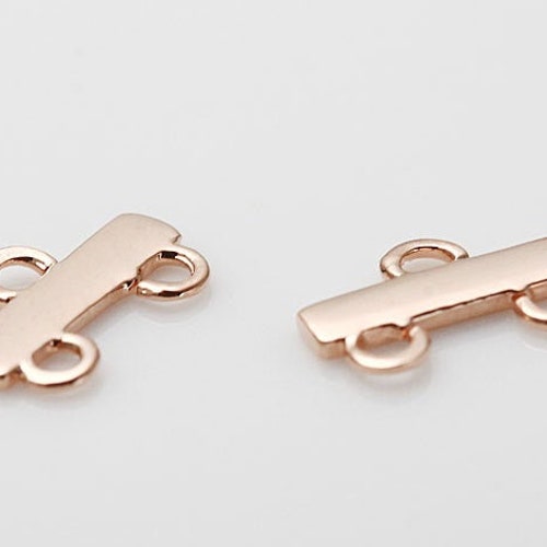 6PCS Necklace Strand Connectors Bar Connector Polished Etsy