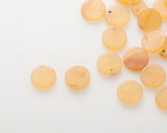 10mm Square Mixed Yellow color Post Earring AT0055-YW Acrylic supplies Hole in middle 2 Pieces earring supplies Acetate earring