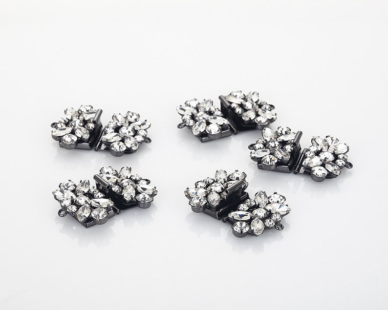 Crystal Stone Connector Parallel Prong Setting Bracelet Etsy