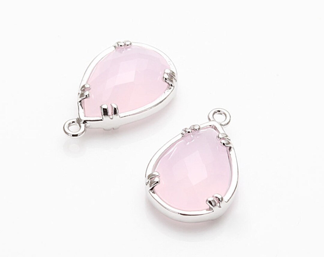 Collier Long Avec Pendentif Goutte D'Eau En Zircon Violet Et Diamant - Acier Inoxydable