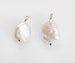 Fresh water pearl charms, Baroque pearl charms, pearl charm Necklace Pendant, 14K Gold Plated [P0968-PG] 
