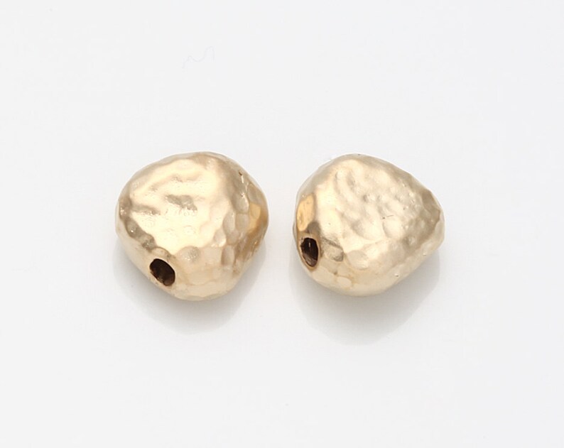 Hammered Brass Beadsjewelry Supplies jewelry Making Matte Etsy