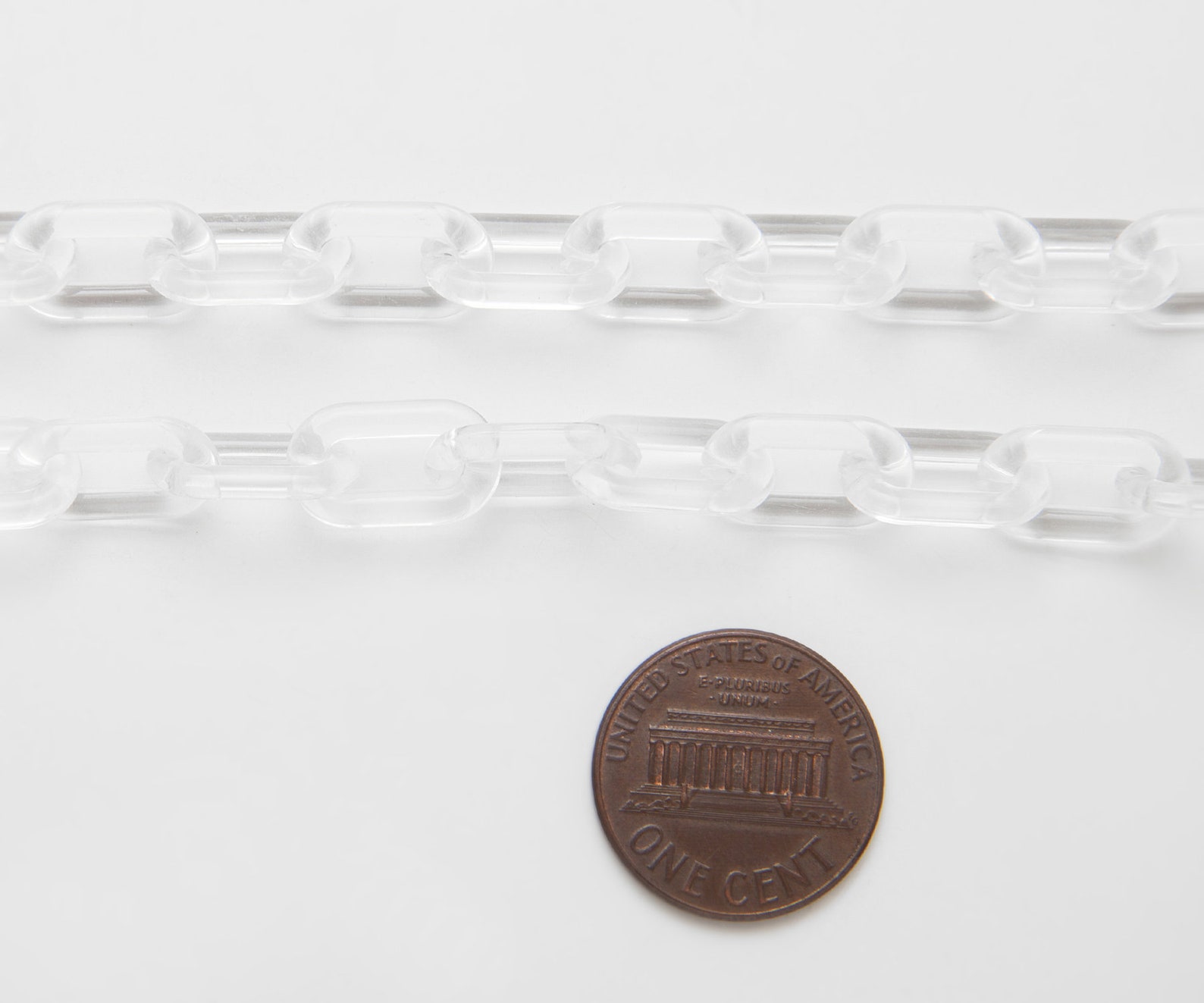 1 Meter Transparent Clear Chain Acrylic Chain Jewelry Etsy Norway