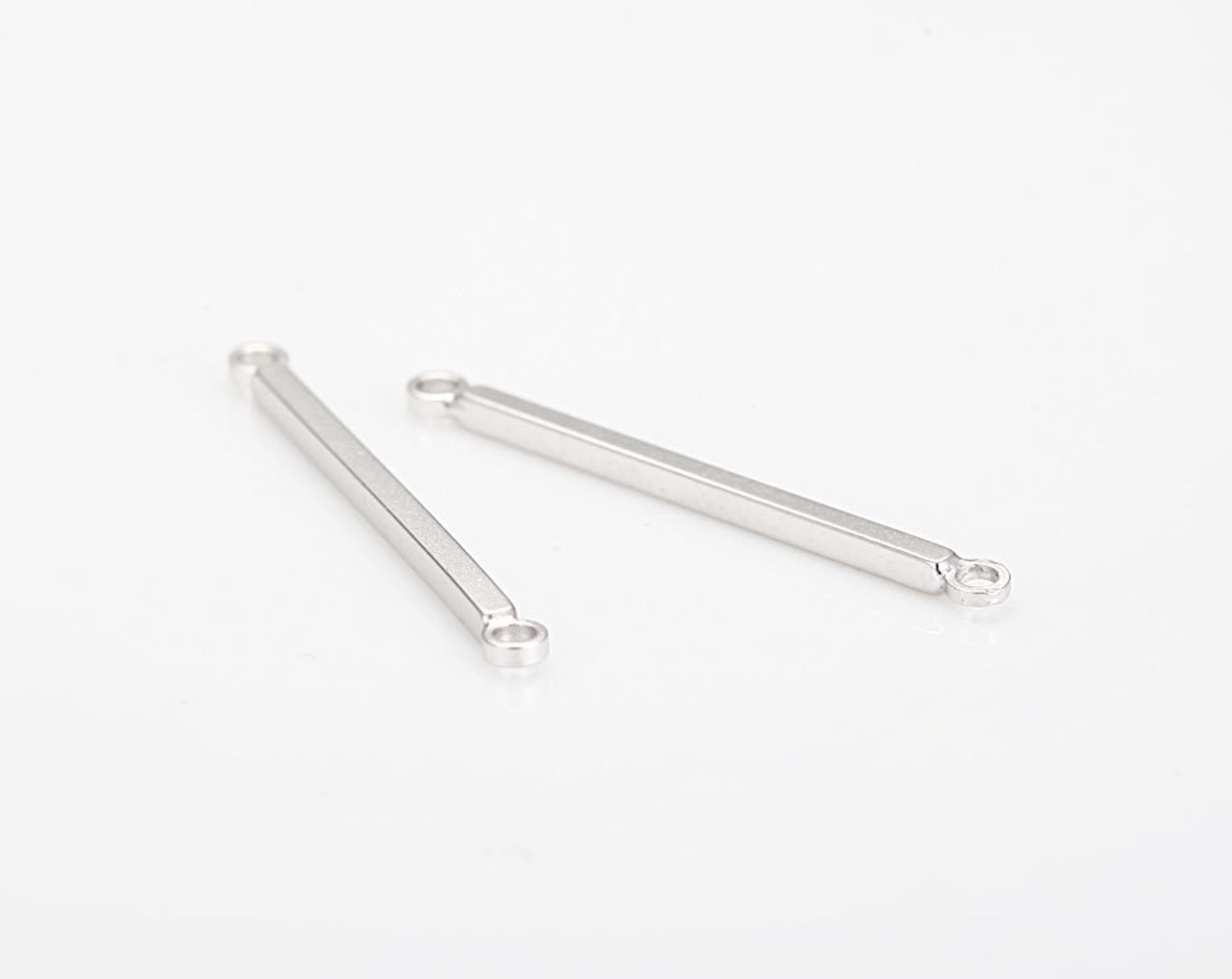 Long Bar Connector Layered Necklace Jewelry Supplies Matte Etsy