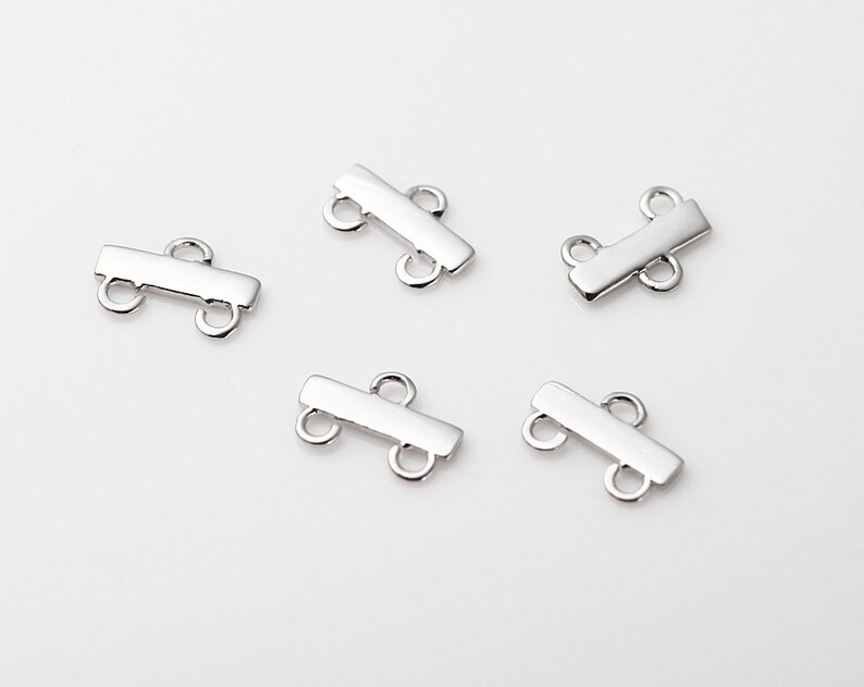 6PCS Necklace Strand Connectors Bar Connector Polished Etsy