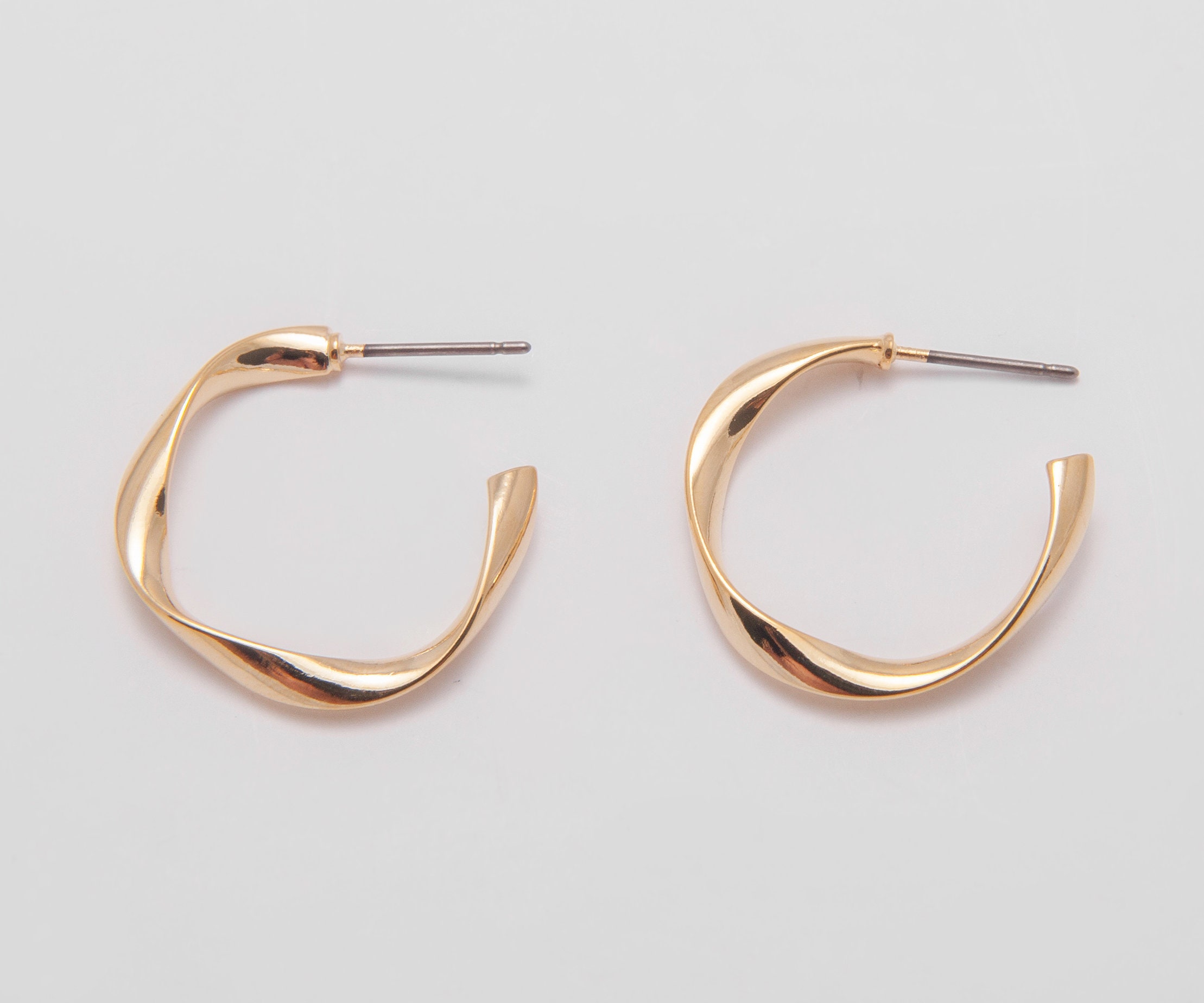 Round post Earring Gold round posts Jewelry Earrings Post Etsy