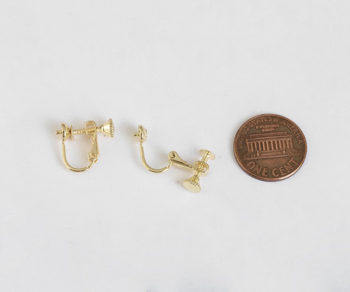 4PCS 5 Types Clipon Ear Wire Nonpierced Earrings Etsy