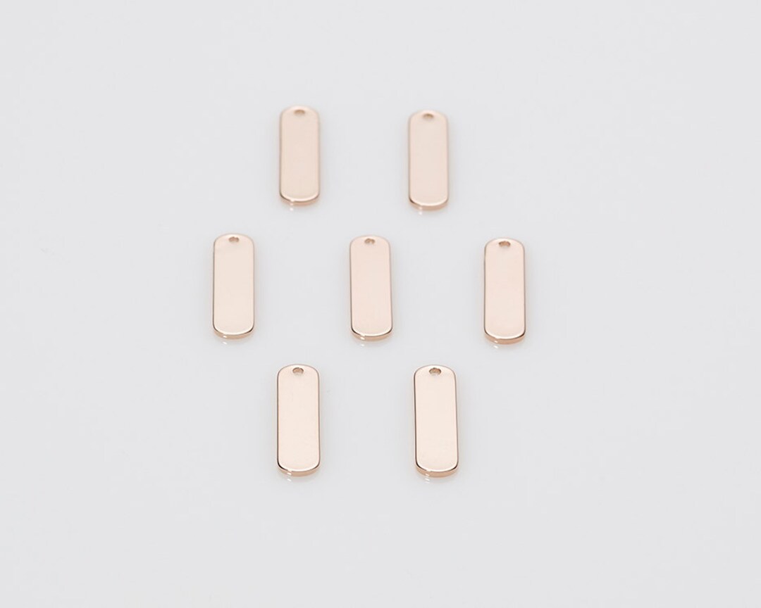 10PCS Stamping Bar Pendant Personalized Stamping Blank Bar, Polished