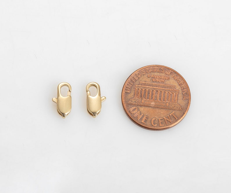 50 Raw Brass Lobster Clasp 4mm x 10mm Basic Supplies Etsy