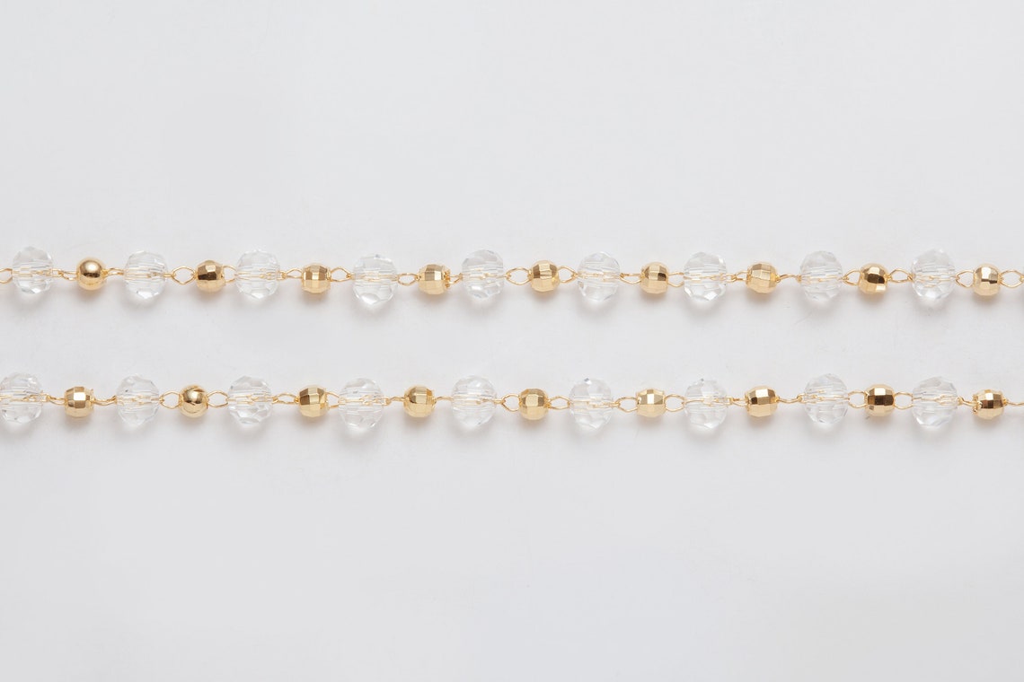 50CM 4mm Ball Chain Jewelry Supplies Dainty Chaincrystal Etsy