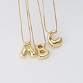 1PC - A~Z Balloon Initial Letter Charm, Trend Fashion Gold Alphabet Jewelry, A to Z Alphabet Charm, Brass pendant, Gold Plated [CB0259-PG]